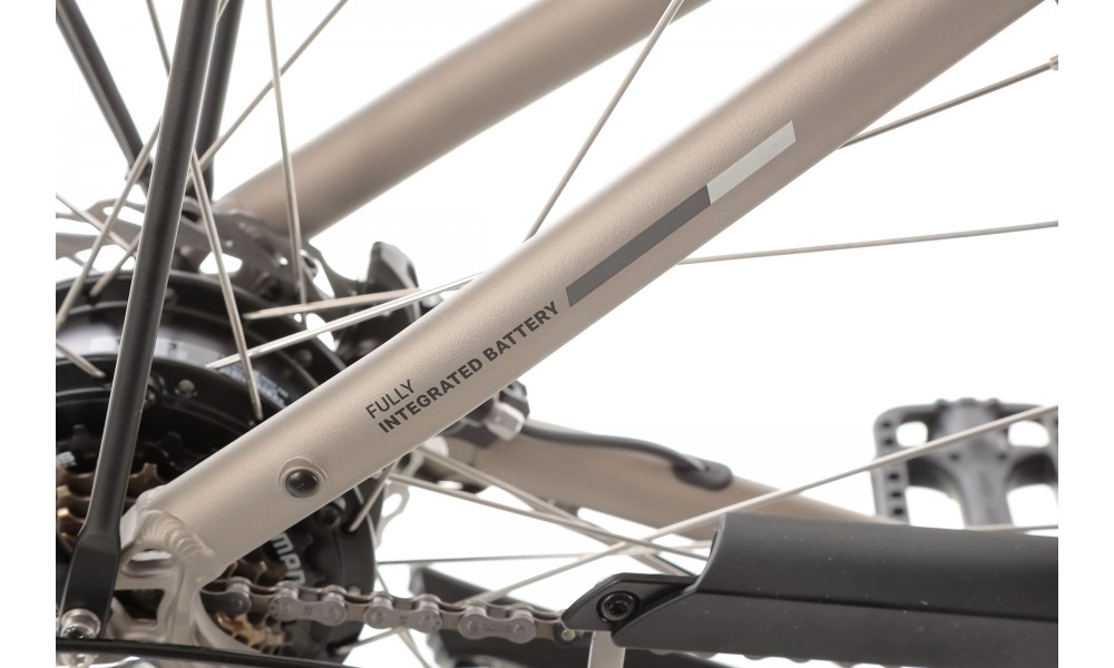 Rower miejski elektryczny ProEco by Romet Wave AN 1.0 2025 SHIMANO HYDRAULIC DISC - szampański