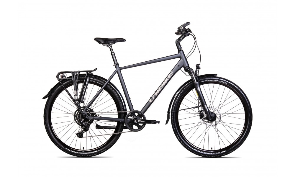 Rower trekingowy Unibike Explorer Man 2025 - szary