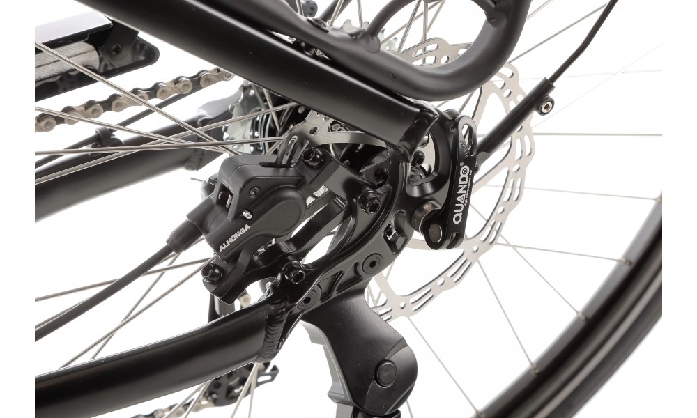 Rower trekkingowy elektryczny Ecobike LX100 Black - czarny