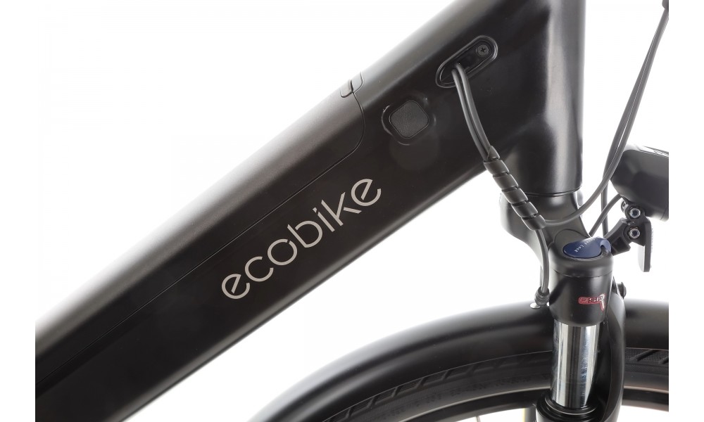 Rower trekkingowy elektryczny Ecobike LX100 Black - czarny