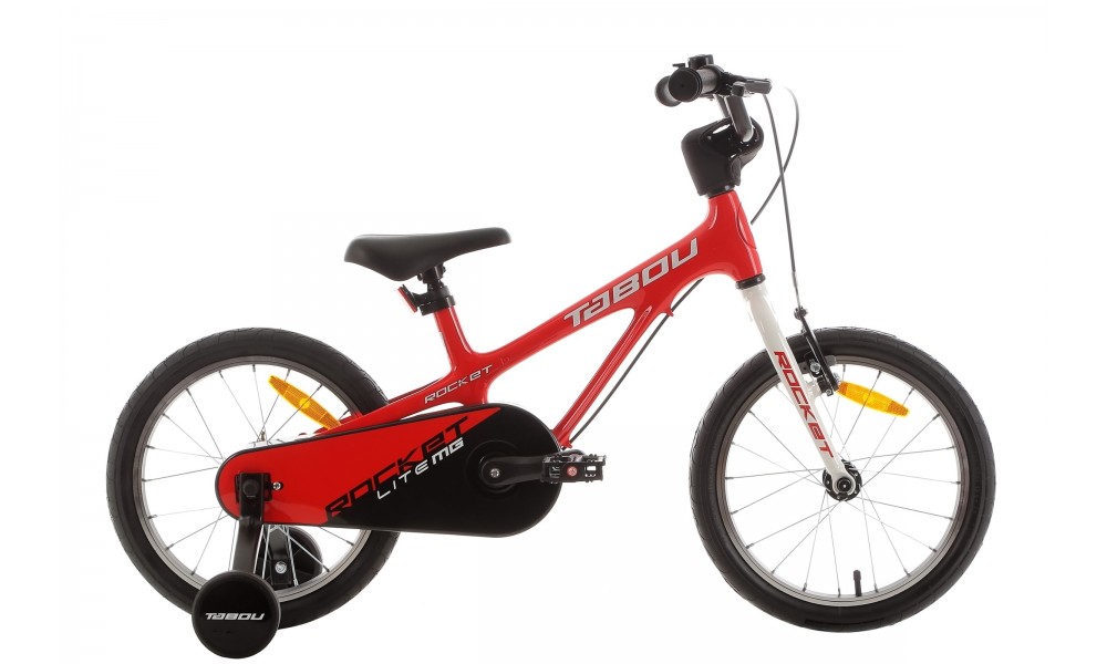 Rower dziecięcy Tabou Rocket LITE MG 16 2024 - czerwony-biały