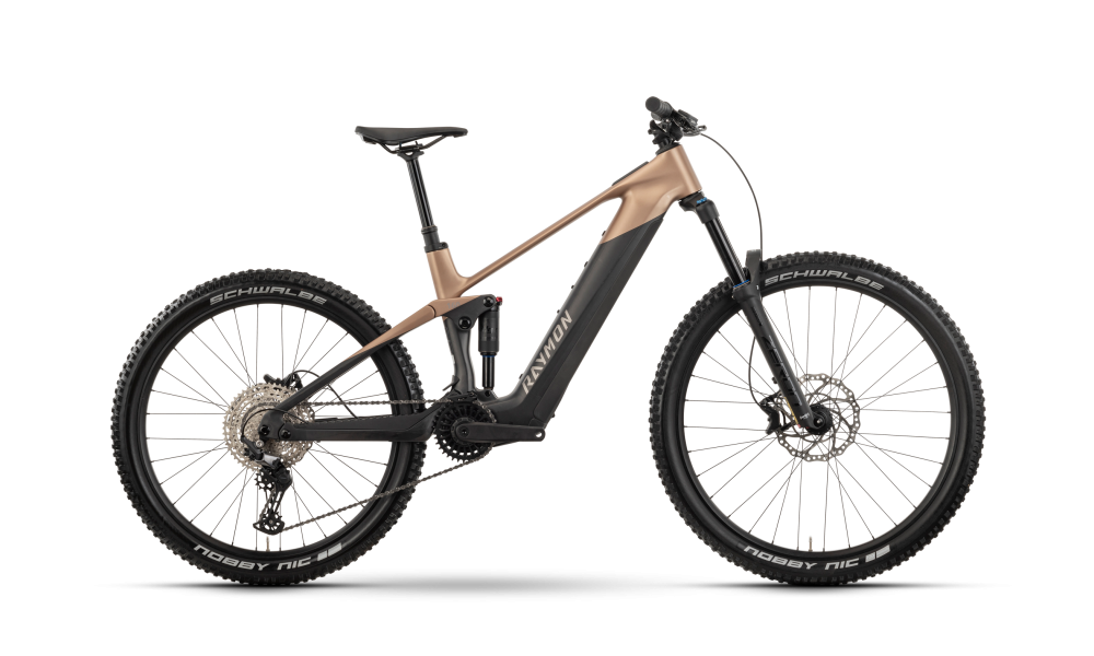 Rower górski elektryczny R-Raymon Tarok Pure - czarno-złoty