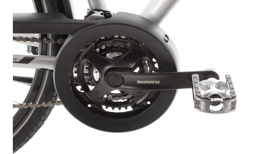 Rower trekkingowy Romet Wagant 4 2024 - srebrny-czarny