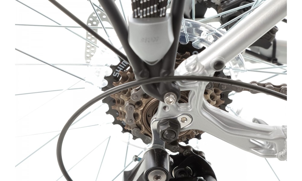 Rower trekkingowy Romet Wagant 4 2024 - srebrny-czarny