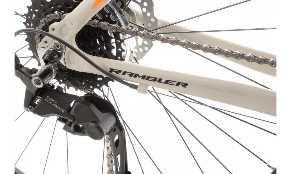 Rower górski Romet Rambler R9.2 CS 2024 - szaro-czarno-pomarańczowy