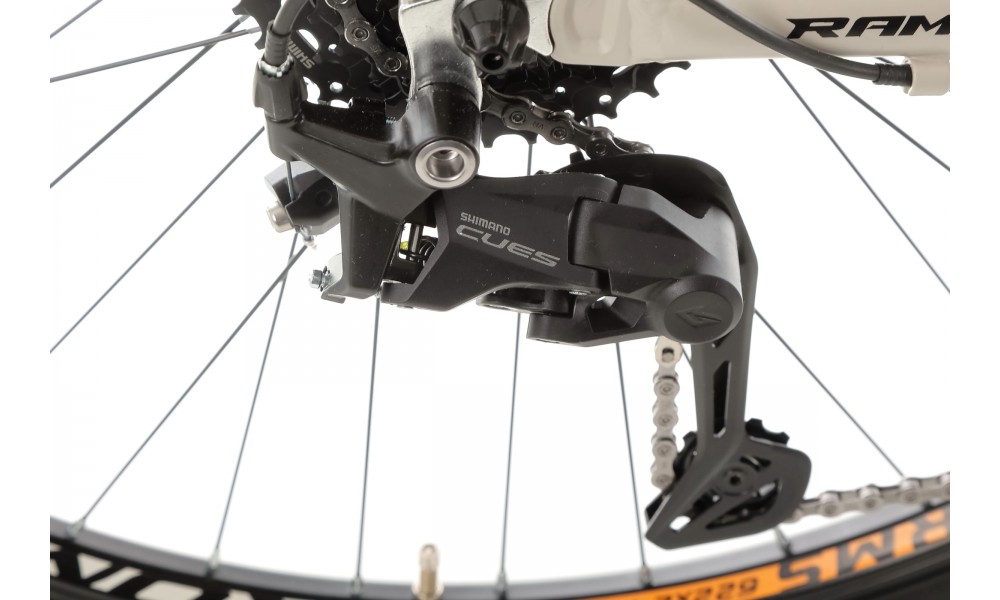 Rower górski Romet Rambler R9.2 CS 2024 - szaro-czarno-pomarańczowy