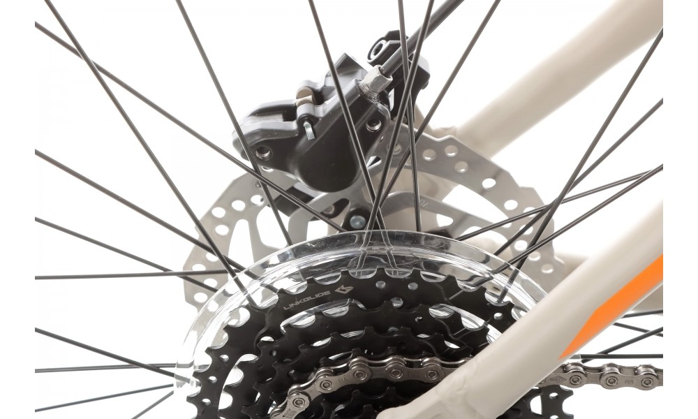 Rower górski Romet Rambler R9.2 CS 2024 - szaro-czarno-pomarańczowy