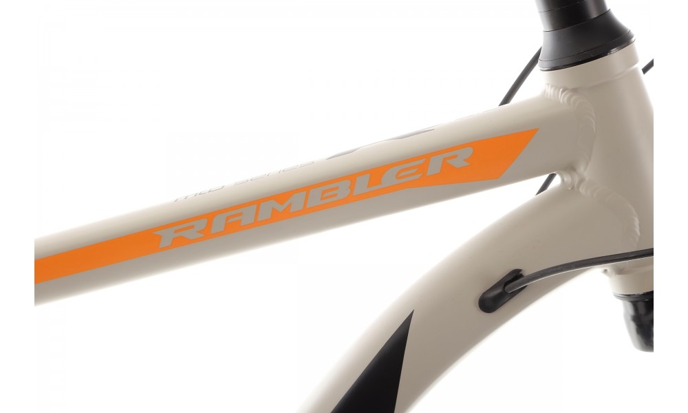 Rower górski Romet Rambler R9.2 CS 2024 - szaro-czarno-pomarańczowy