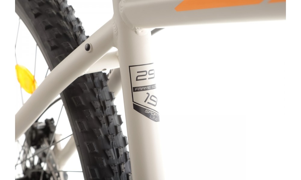 Rower górski Romet Rambler R9.2 CS 2024 - szaro-czarno-pomarańczowy