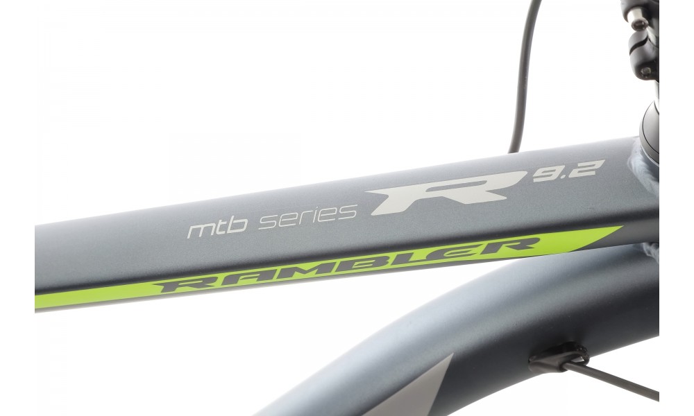 Rower górski Romet Rambler R9.2 CS 2024 - szaro-zielono-srebrny