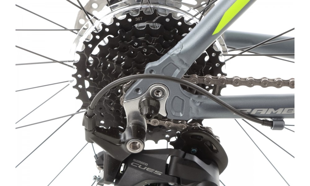 Rower górski Romet Rambler R9.2 CS 2024 - szaro-zielono-srebrny