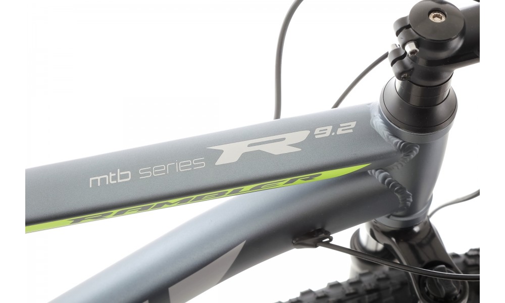 Rower górski Romet Rambler R9.2 CS 2024 - szaro-zielono-srebrny