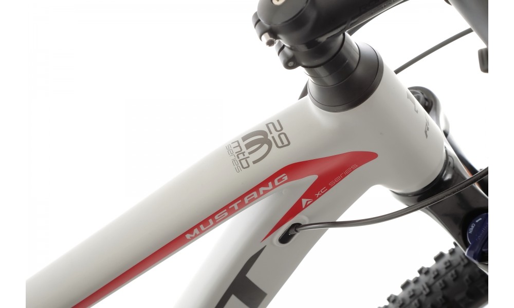 Rower górski Romet Mustang M2 2024 - szaro-czerwony