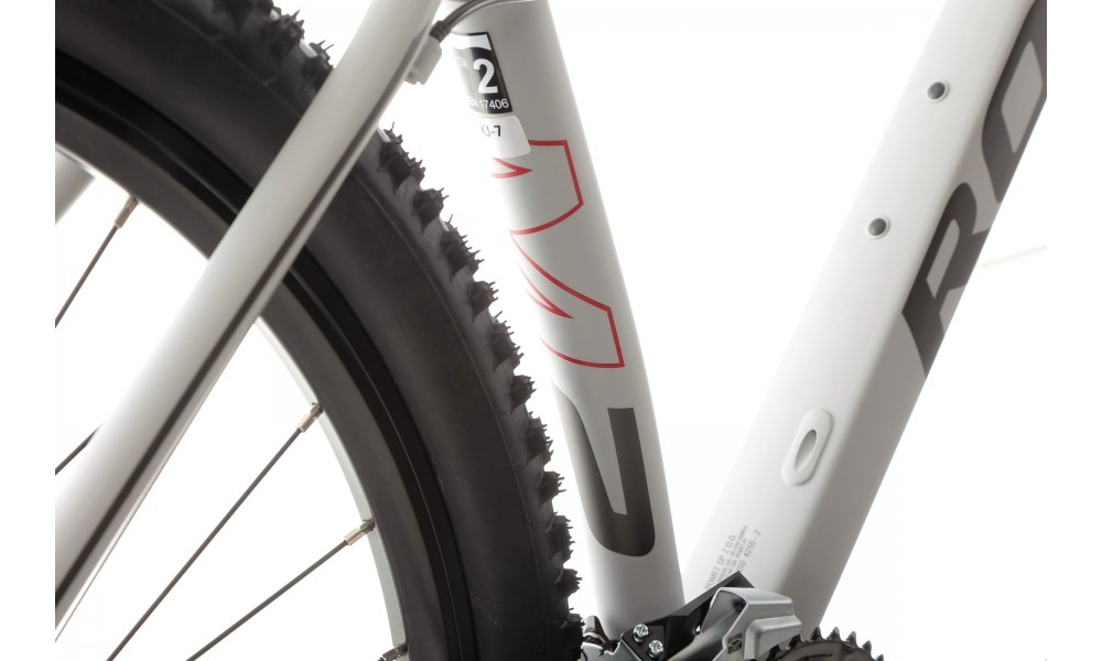 Rower górski Romet Mustang M2 2024 - szaro-czerwony