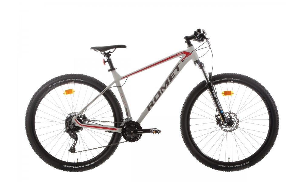 Rower górski Romet Mustang M2 2024 - szaro-czerwony