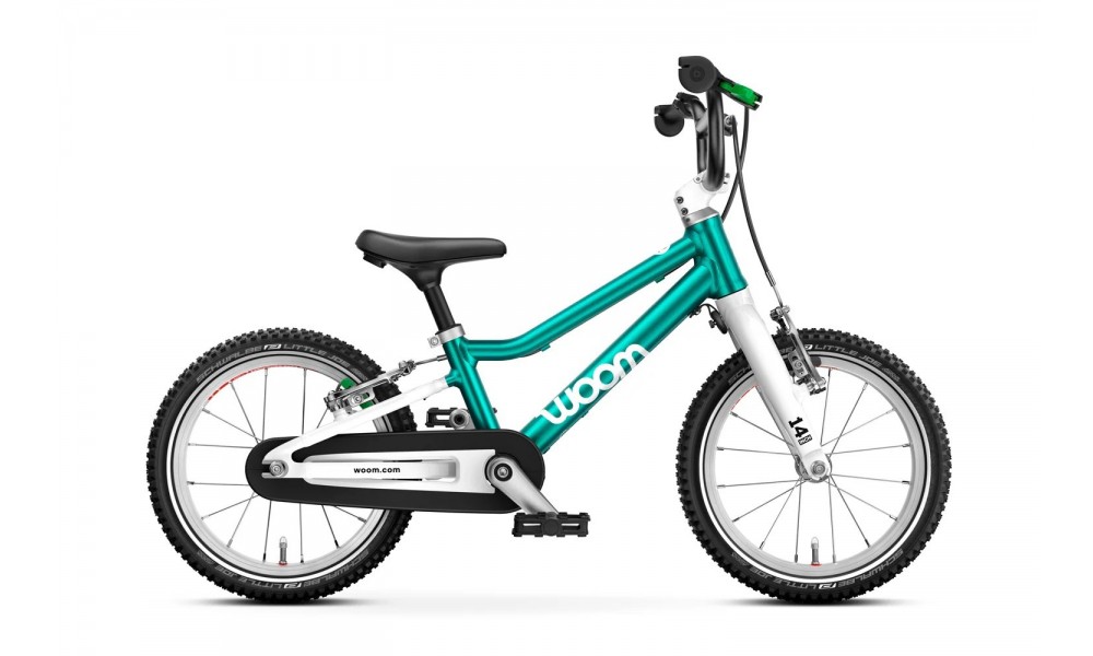 Rower dziecięcy Woom GO 2 14" - turkusowy