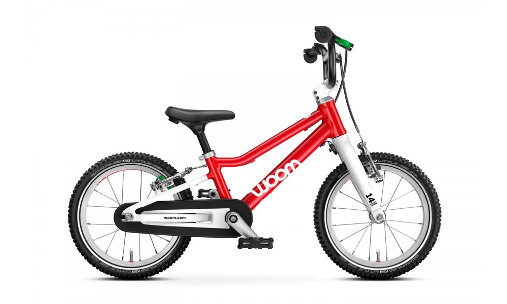 Rower dziecięcy Woom GO 2 14"  - czerwono-biały