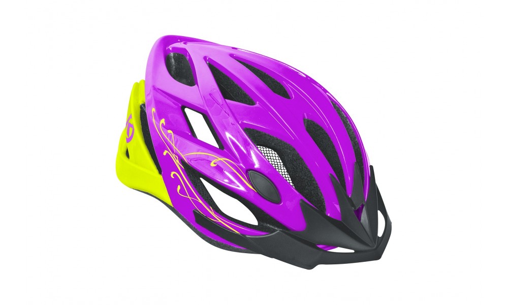 Kask rowerowy Kellys Diva - różowo-biały