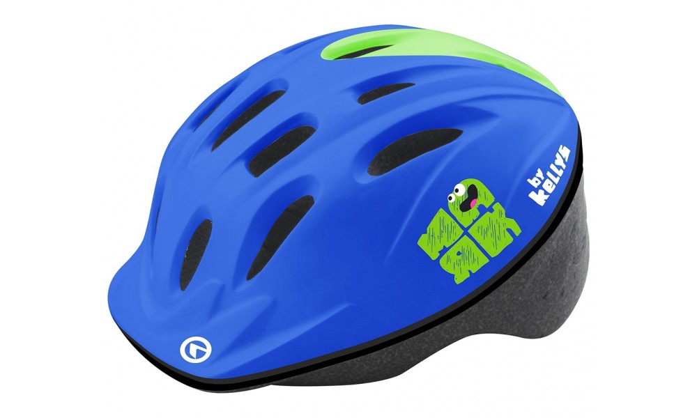 Kask rowerowy Kellys Mark 018 - niebieski-zielony
