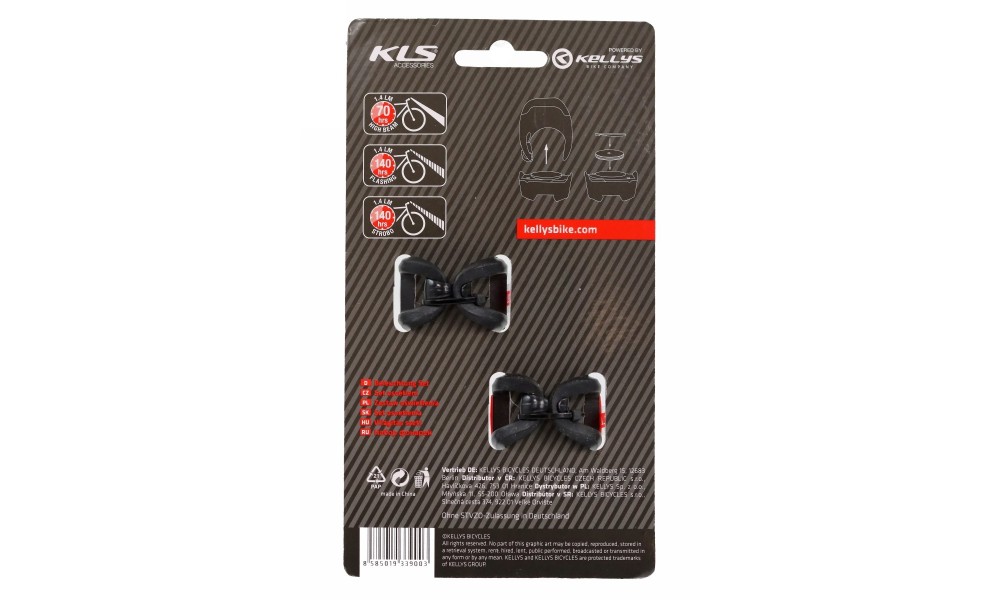 Zestaw oświetlenia KLS Twins - czarny