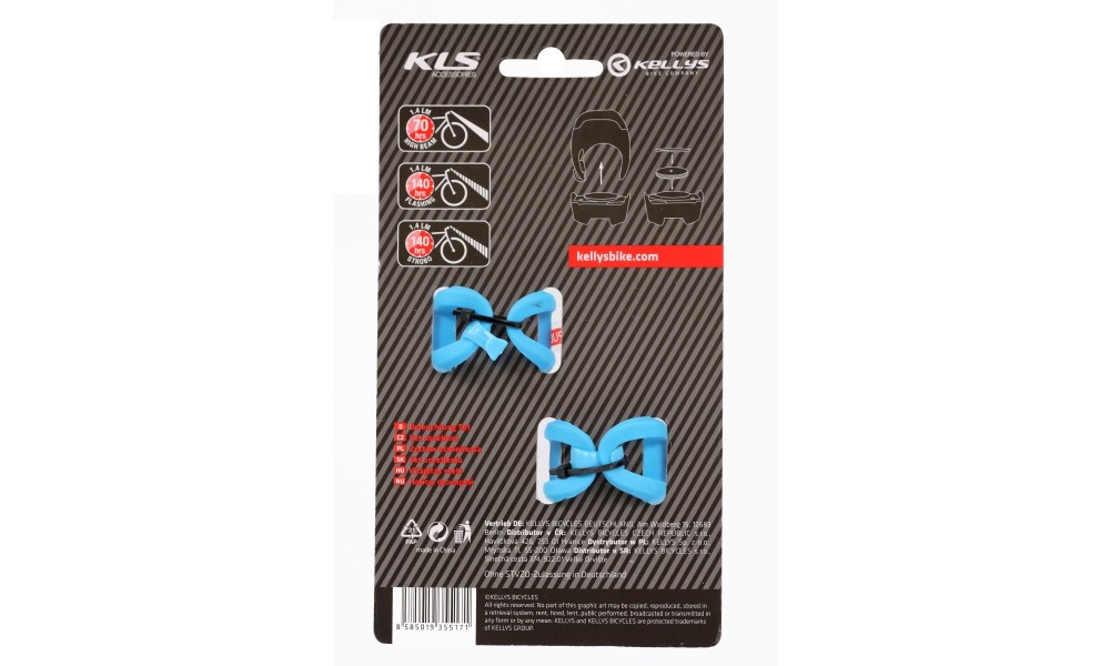 Zestaw oświetlenia KLS Twins - błękitny