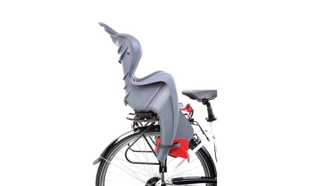 Fotelik Bellelli Mr Fox Clamp na bagażnik - szaro-czerwony