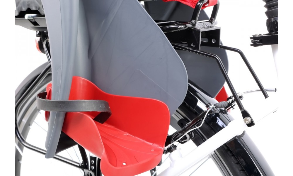 Fotelik Bellelli Mr Fox Clamp na bagażnik - szaro-czerwony