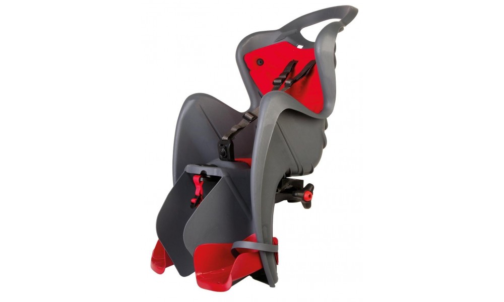 Fotelik Bellelli Mr Fox Clamp na bagażnik - szaro-czerwony