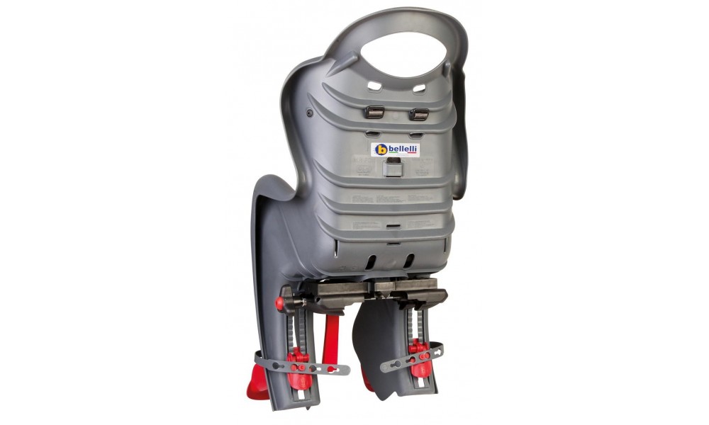 Fotelik Bellelli Mr Fox Clamp na bagażnik - szaro-czerwony