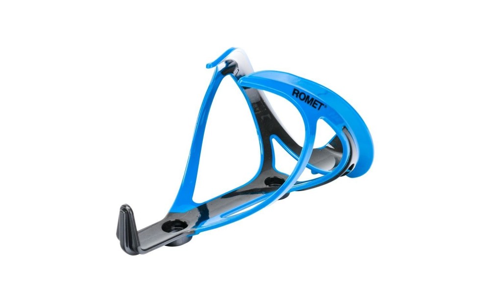 Koszyk bidonu Romet CL-110 wzmocniony karbonem - niebiesko-czarny