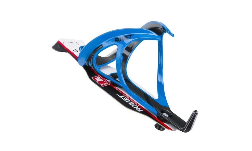 Koszyk bidonu Romet CL-110 wzmocniony karbonem - niebiesko-czarny