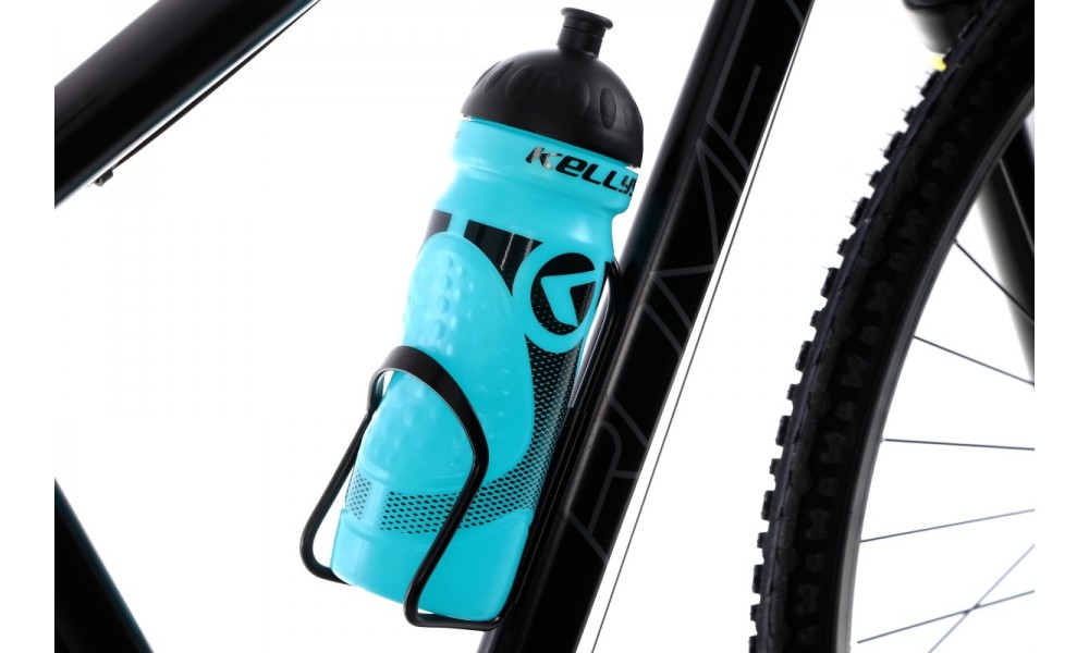 Bidon rowerowy KLS Sport 022 700ml + koszyk bidonu - turkusowy