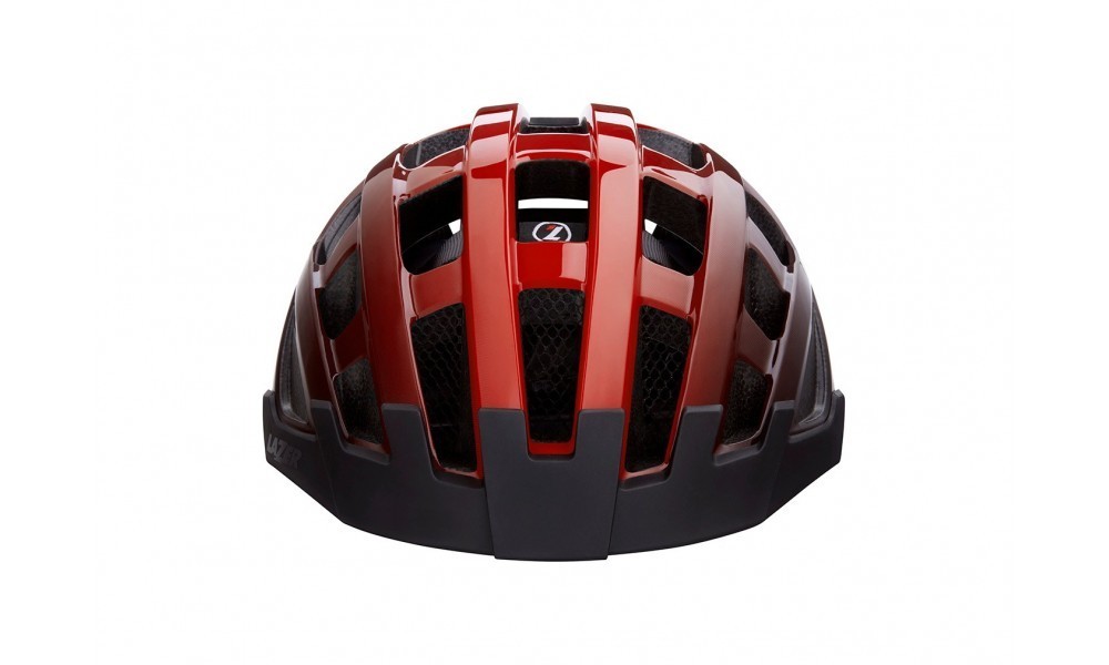 Kask Lazer Compact DLX 54-61cm - czerwono-czarny