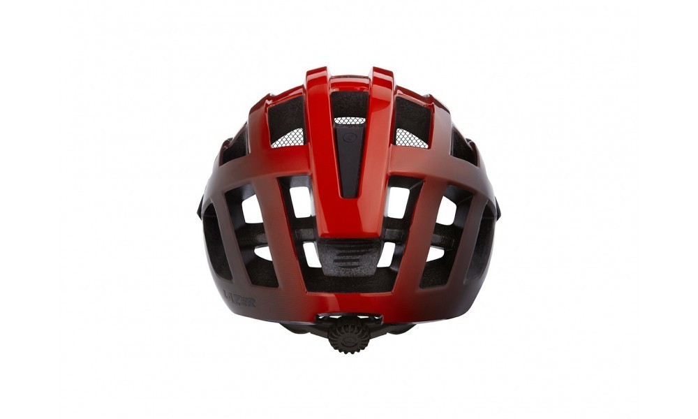 Kask Lazer Compact DLX 54-61cm - czerwono-czarny
