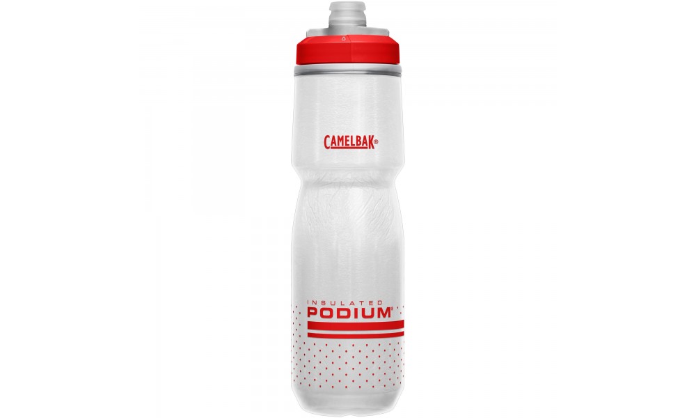 Bidon CamelBak Podium Chill 710ml - biało-czerwony