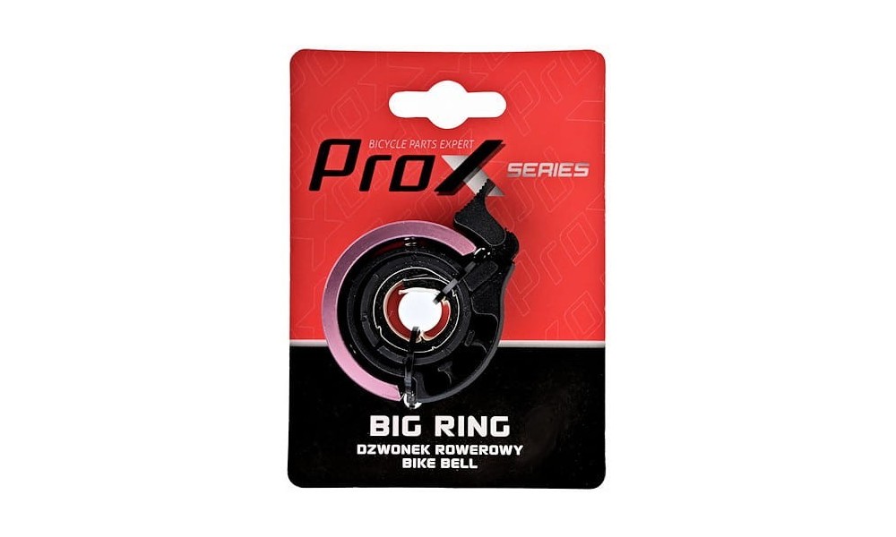 Dzwonek Prox Big Ring L02 alu - różowy