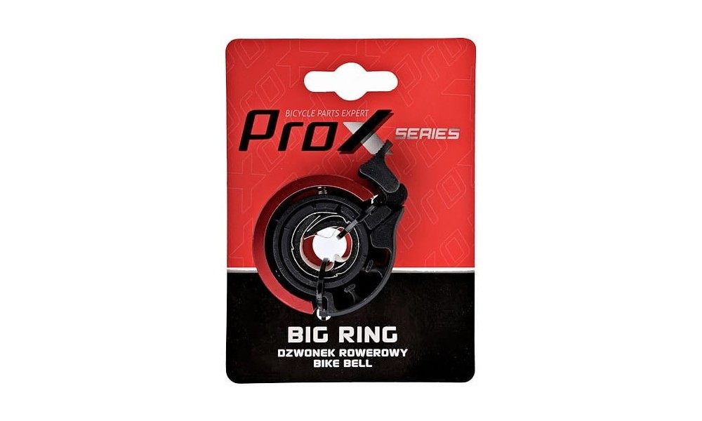 Dzwonek Prox Big Ring L02 alu - czerwony