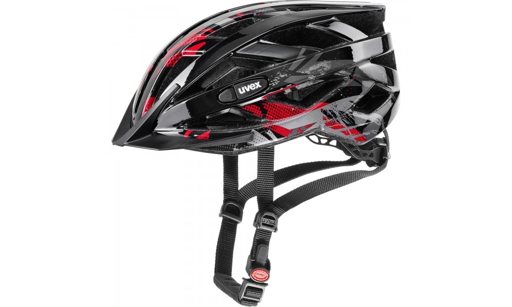 Kask rowerowy Uvex Air Wing - czarno-czerwony