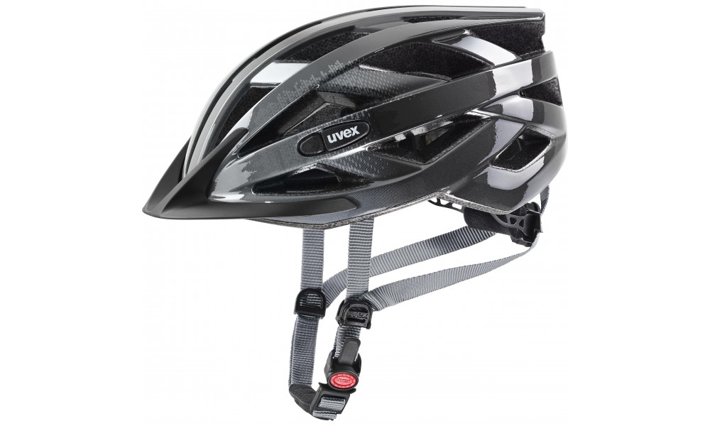 Kask rowerowy Uvex Air Wing - czarno-szary