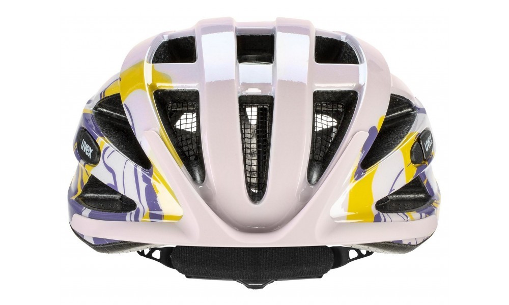 Kask rowerowy Uvex Air Wing - fioletowo-żółty