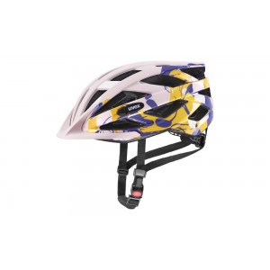 Kask rowerowy Uvex Air Wing - fioletowo-żółty