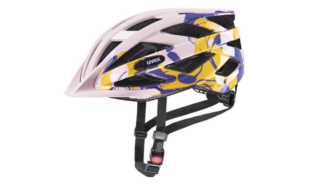 Kask rowerowy Uvex Air Wing - fioletowo-żółty