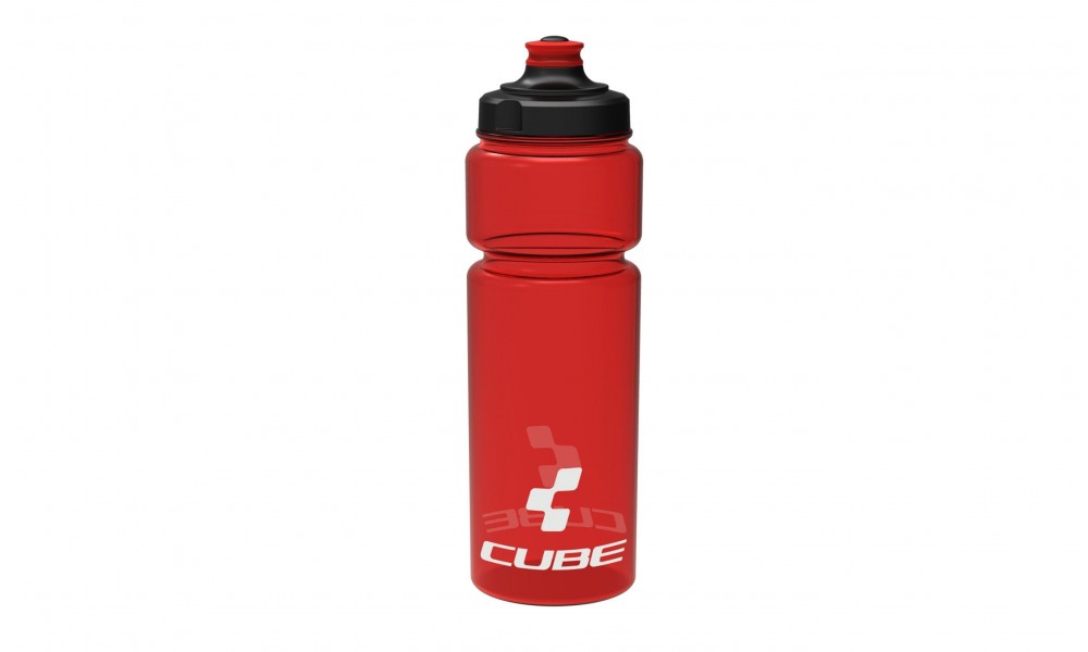 Bidon Cube Icon 750ml black - czerwony