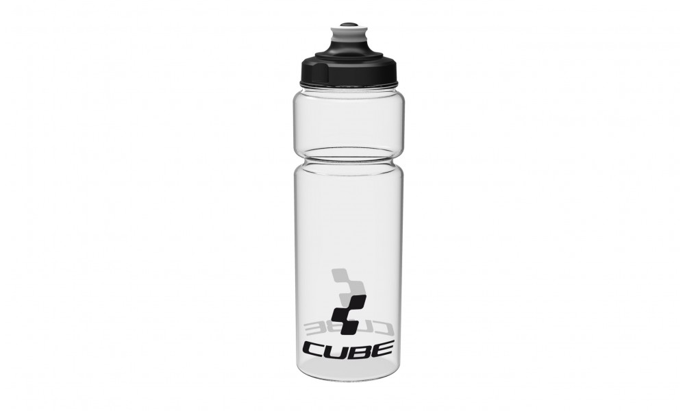 Bidon Cube Icon 750ml black - przezroczysto-czarny