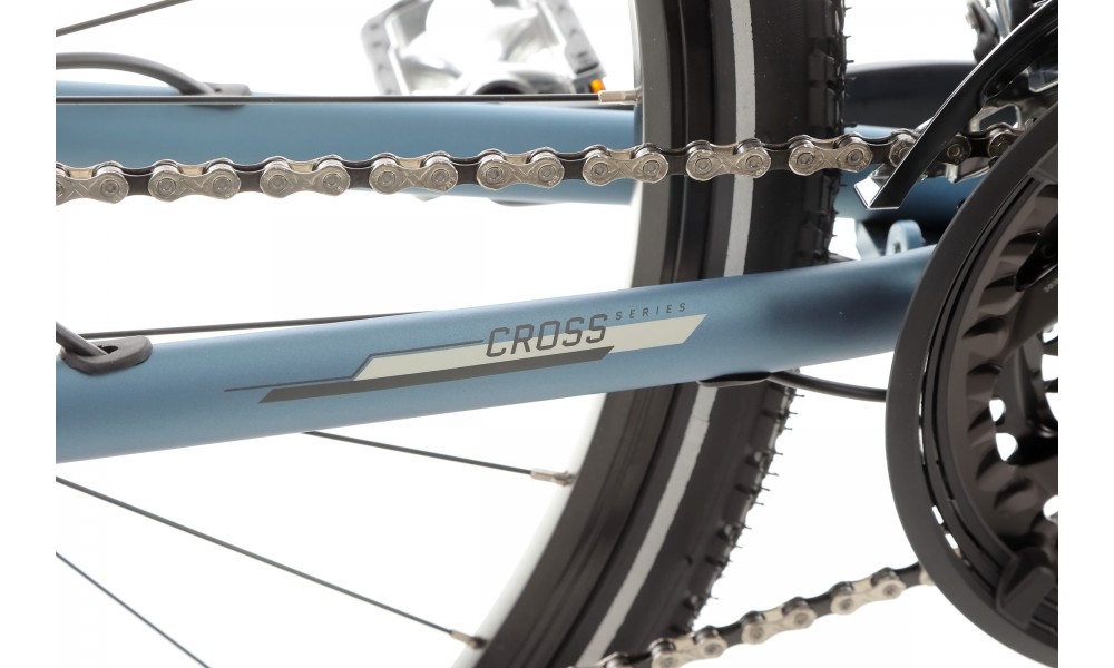 Rower crossowy Romet Orkan 7 M - niebieski-czarny