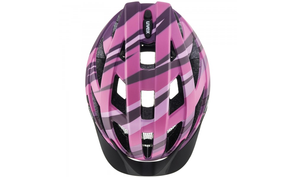 Kask rowerowy Uvex Air Wing CC - czarno-różowo-fioletowy