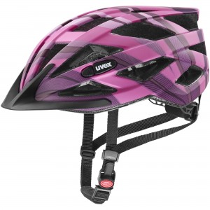 Kask rowerowy Uvex Air Wing CC - czarno-różowo-fioletowy