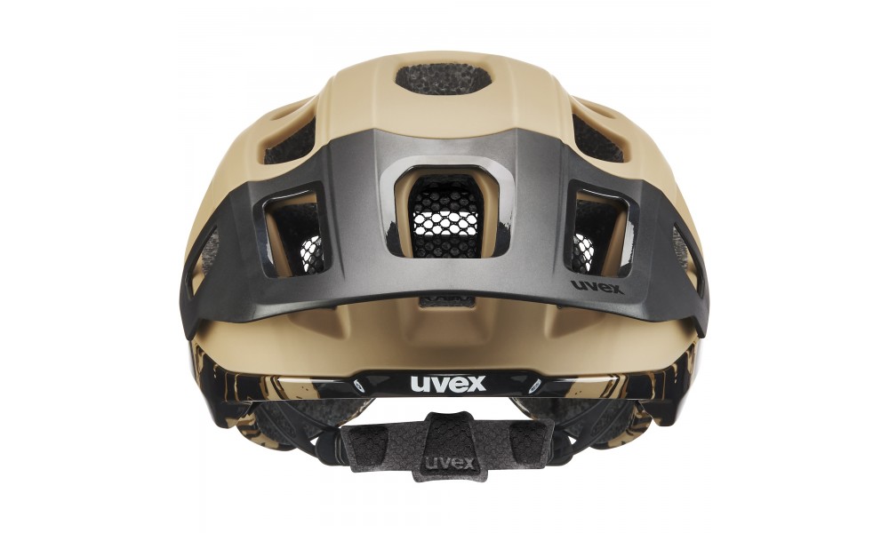Kask rowerowy Uvex React MIPS - beżowo-czarny