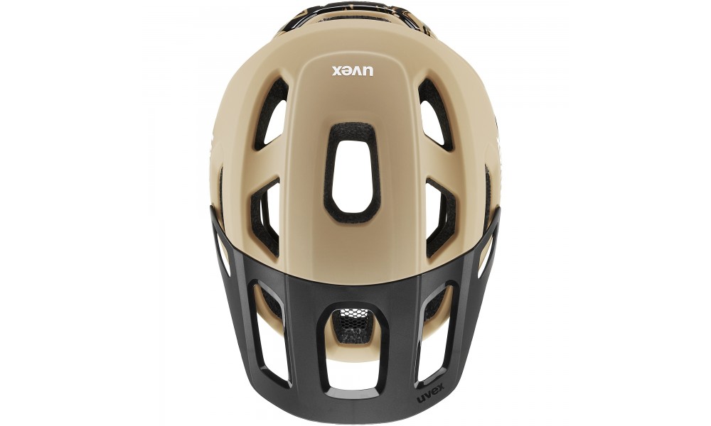 Kask rowerowy Uvex React MIPS - beżowo-czarny