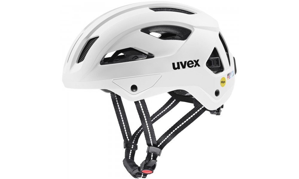 Kask rowerowy Uvex City Stride MIPS Hiplok - biały
